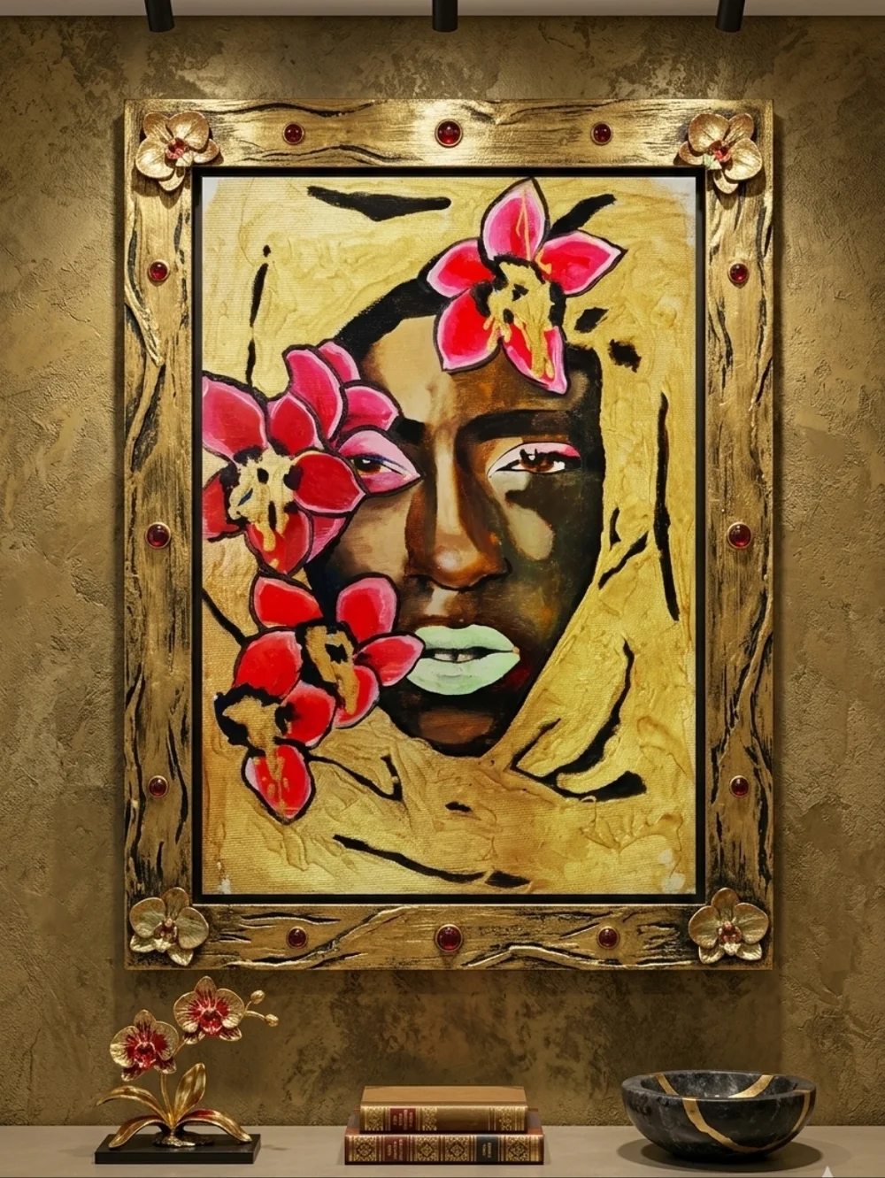 Original Oil on Canvas: "Gilded Soul" - Picture 1 of 5